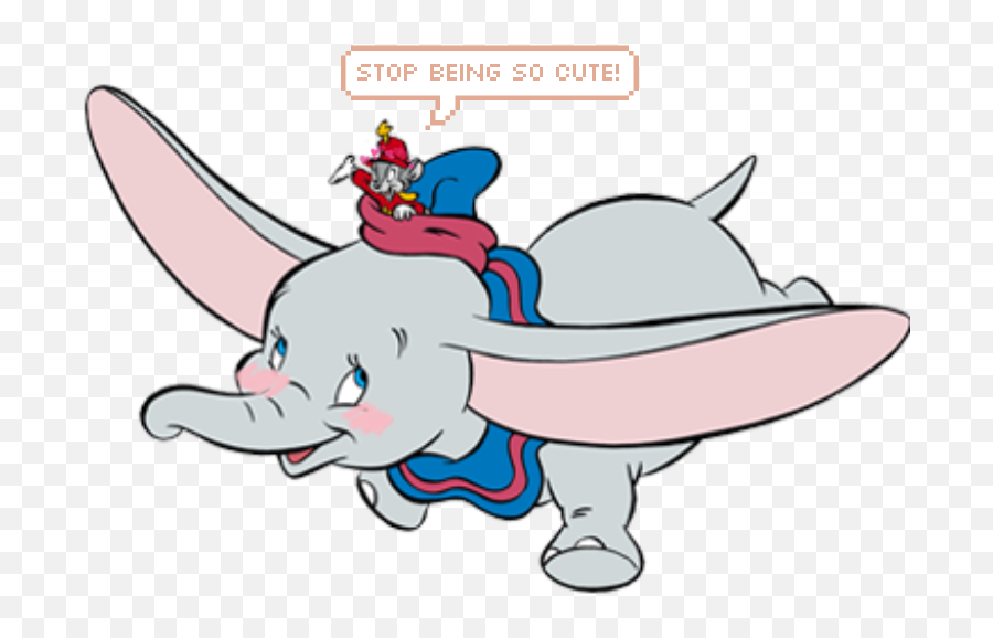 Dumbo - Fictional Character Emoji,Dumbo Clipart