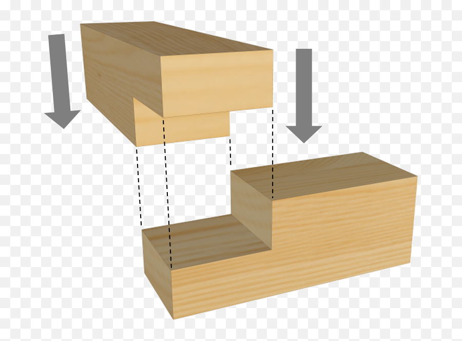 Half Lap Joint Illustration From The Tools U0026 Techniques - Half Lap Joint Transparenrt Emoji,Joint Png