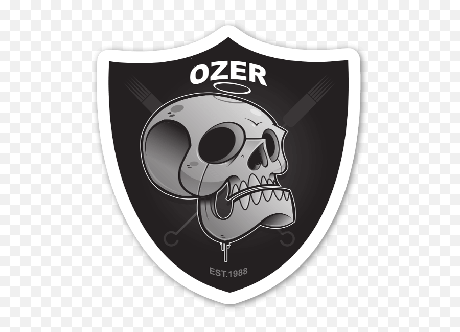 Die Cut Ozer Raiders - Disc Golf Disc Naruto Emoji,Raiders Skull Logo
