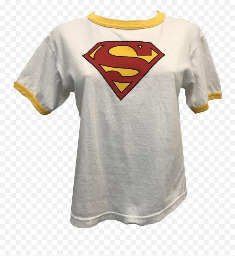 Superman Logo Ringer T - Superman Emoji,Superman Logo Tshirt