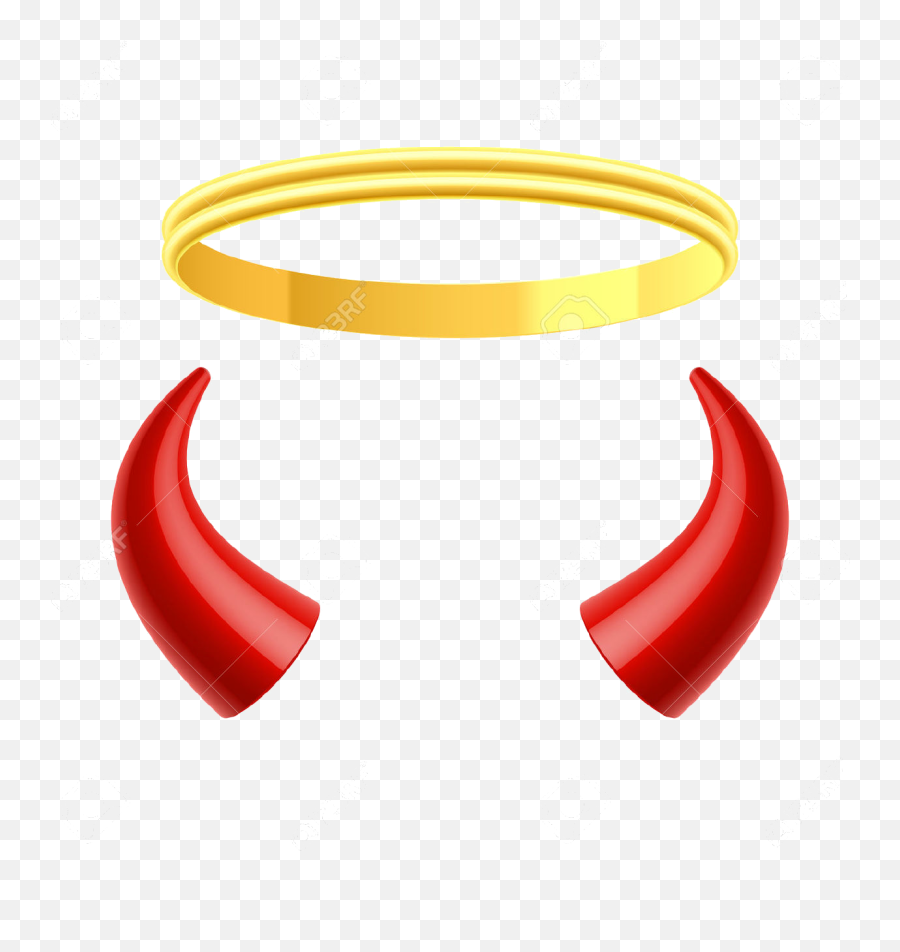 Sign Of The Horns Angel Devil Emoji,Horns Transparent