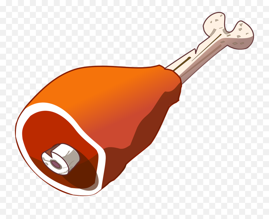 Ham Bone - Cartoon Transparent Meat Png Emoji,Bone Clipart