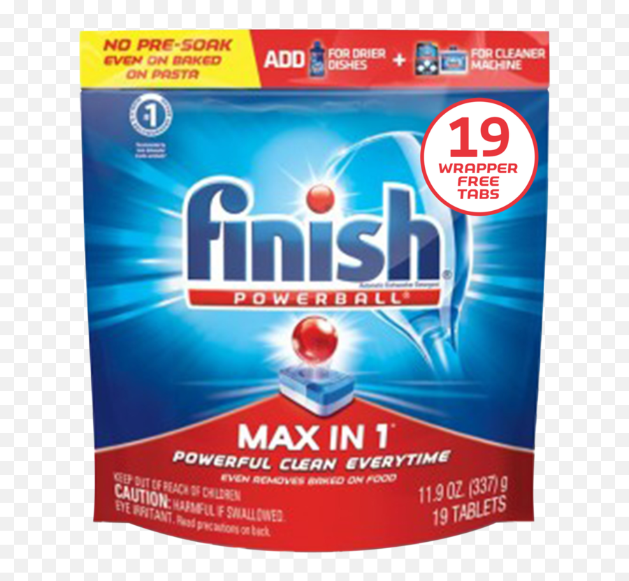 Finish Powerball Max In 1 Dishwasher Detergent Tablets 19ct - Delivered In Minutes Emoji,Powerball Logo