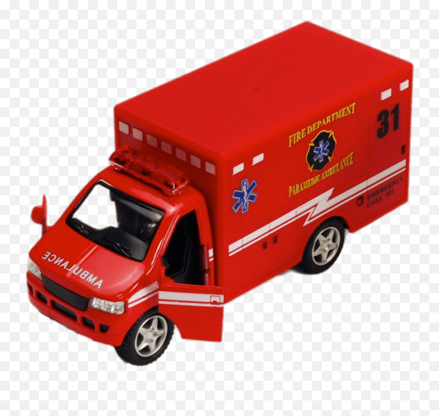 Red Ambulance Toy Transparent Png - Stickpng Emoji,Ambulance Transparent