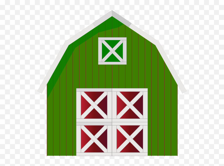 Download Green Barn Clip Art - Farmhouse Clipart Full Size Emoji,Farm House Clipart