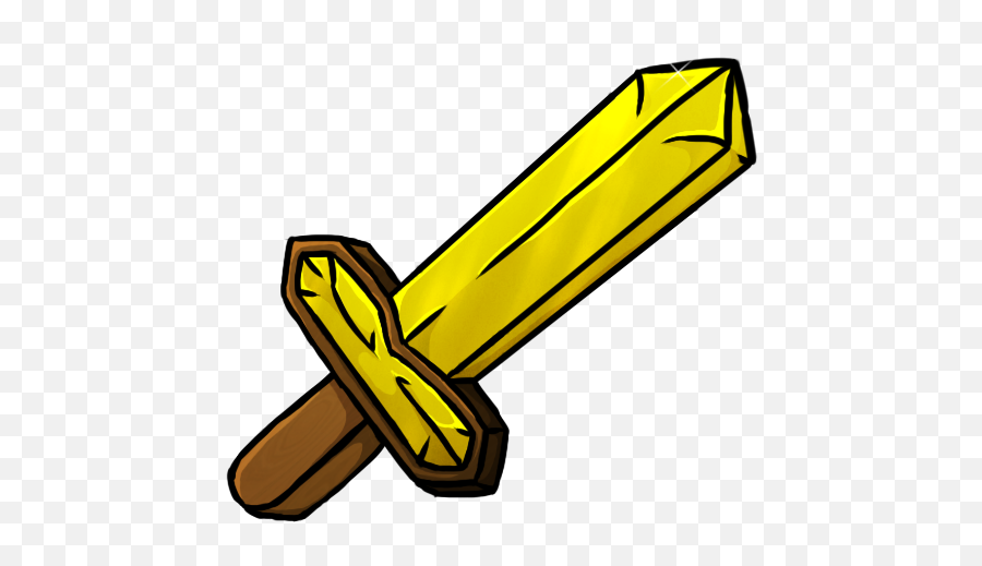 Minecraft Gold Sword Icon Png Clipart Image Iconbugcom Emoji,Sledgehammer Clipart