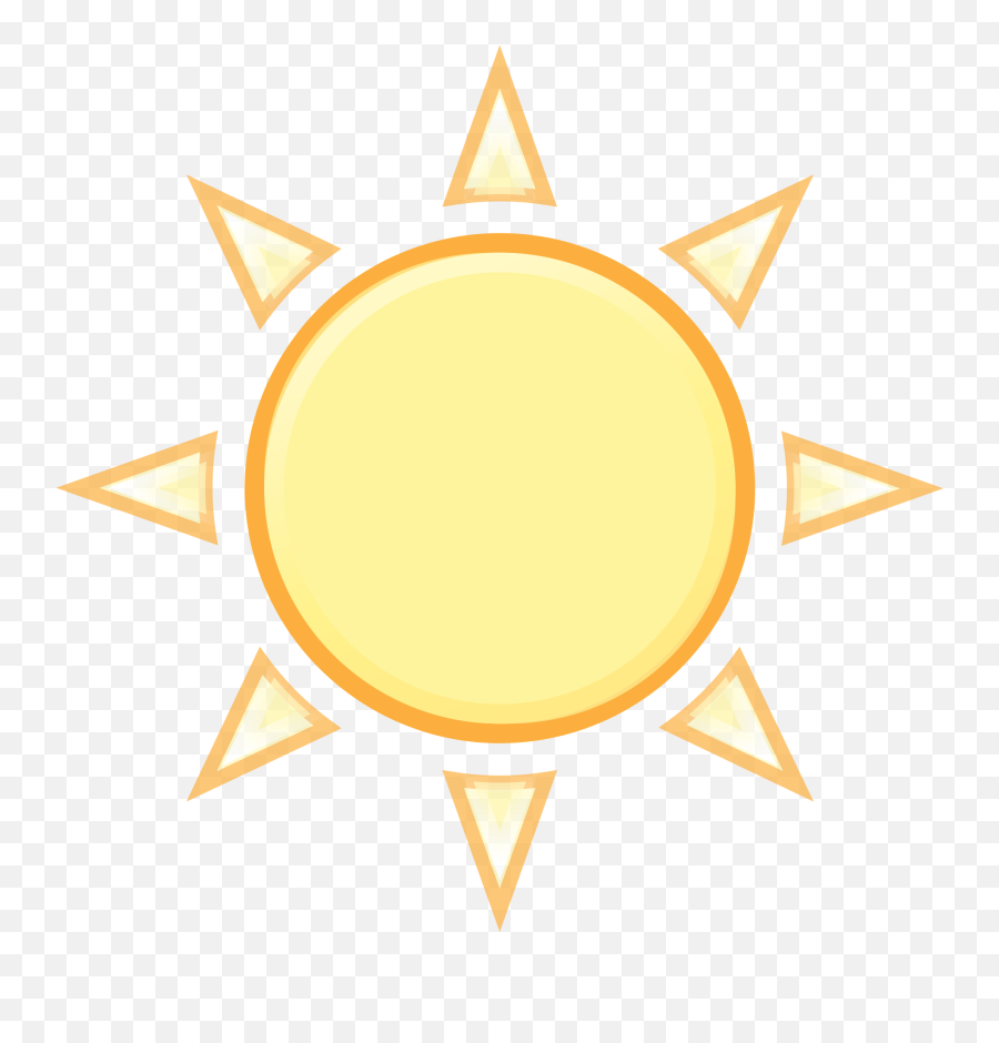 Sunny Clipart Clear Weather Sunny - Symbols Clipart Symbols Weather For Kids Emoji,Sunny Clipart