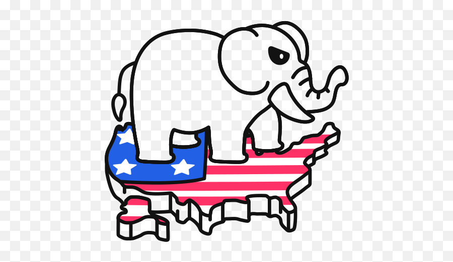 Republican Elephant Usa Free Icon Of Us Election 2020 - Animal Figure Emoji,Republican Elephant Logo