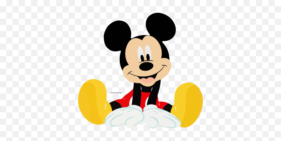 Happy Mickey Mouse Transparent Png Mouse Toy Sticker - Mickey Mouse Sentado Emoji,Mickey Png