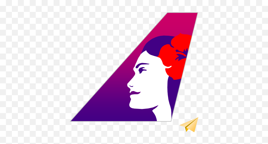 Hawaiian Airlines - Hair Design Emoji,Hawaiian Airlines Logo