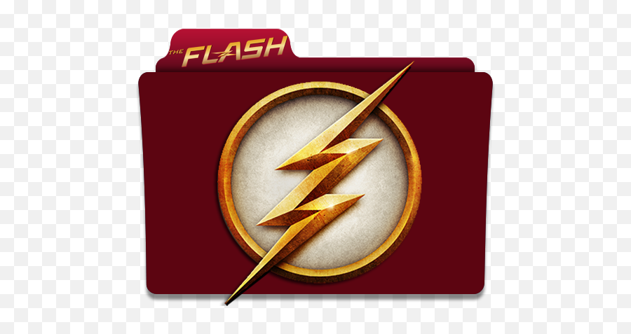 The Flash Folder By Matheussabag On Deviantart - Folder Icon Flash Emoji,The Flash Logo
