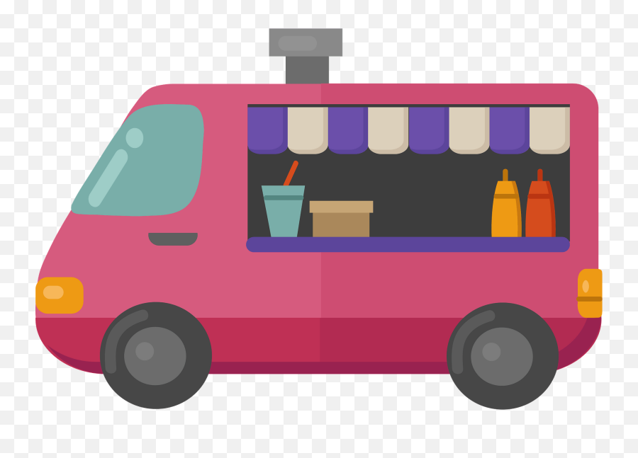 Food Truck Clipart Free Download Transparent Png Creazilla - Commercial Vehicle Emoji,Moving Truck Clipart