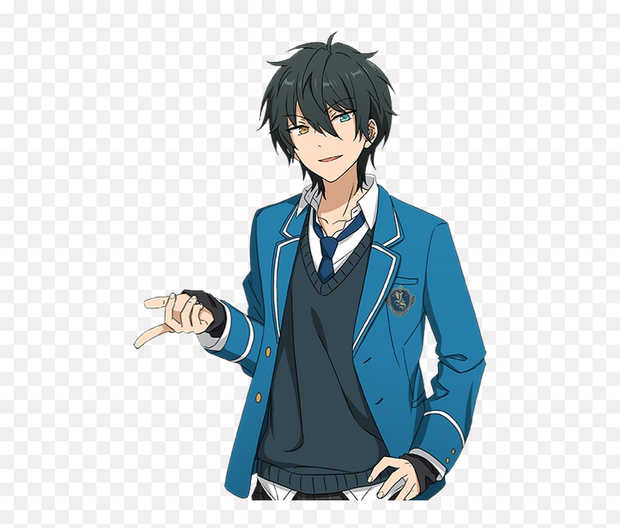 School Anime Boy Png Free Download - Anime Boys Blue Eyes And Black Hair Emoji,Anime Boy Png