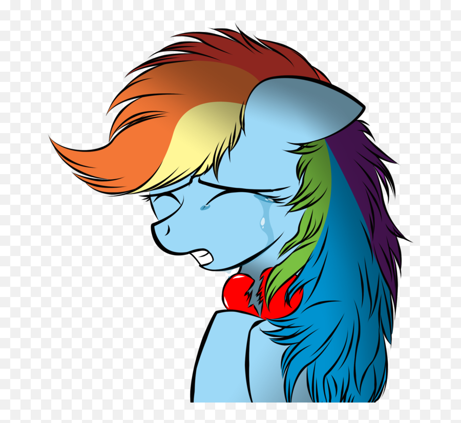Artist V D K Crying Eyes - Depressed Rainbow Dash Mlp Emoji,Ahegao Transparent