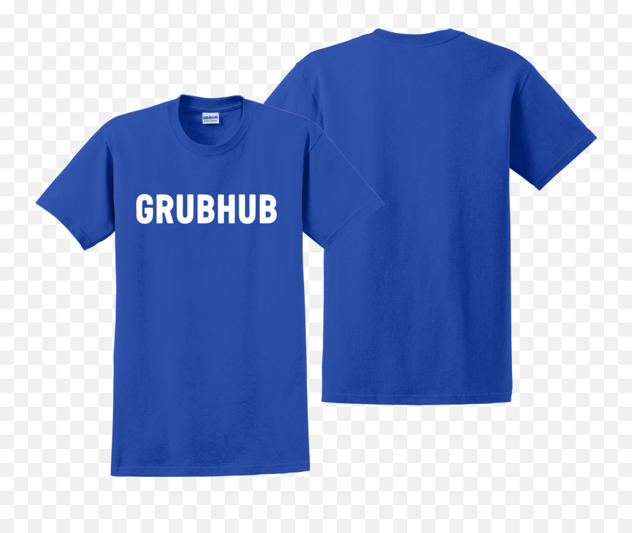 Grubhub T Shirt Food Delivery Doordash Uber Eats Unisex Tee Shirts - Short Sleeve Emoji,Grubhub Logo
