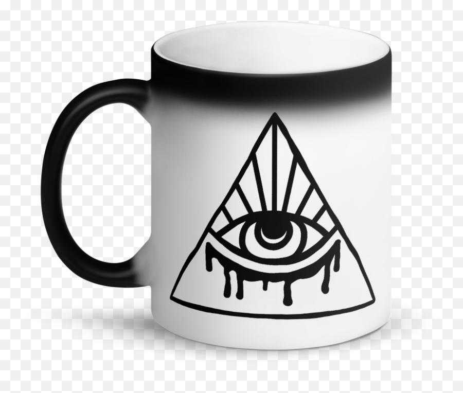 Evol - Eye Logo Matte Black Magic Mug Magic Mug Emoji,Eye Logo