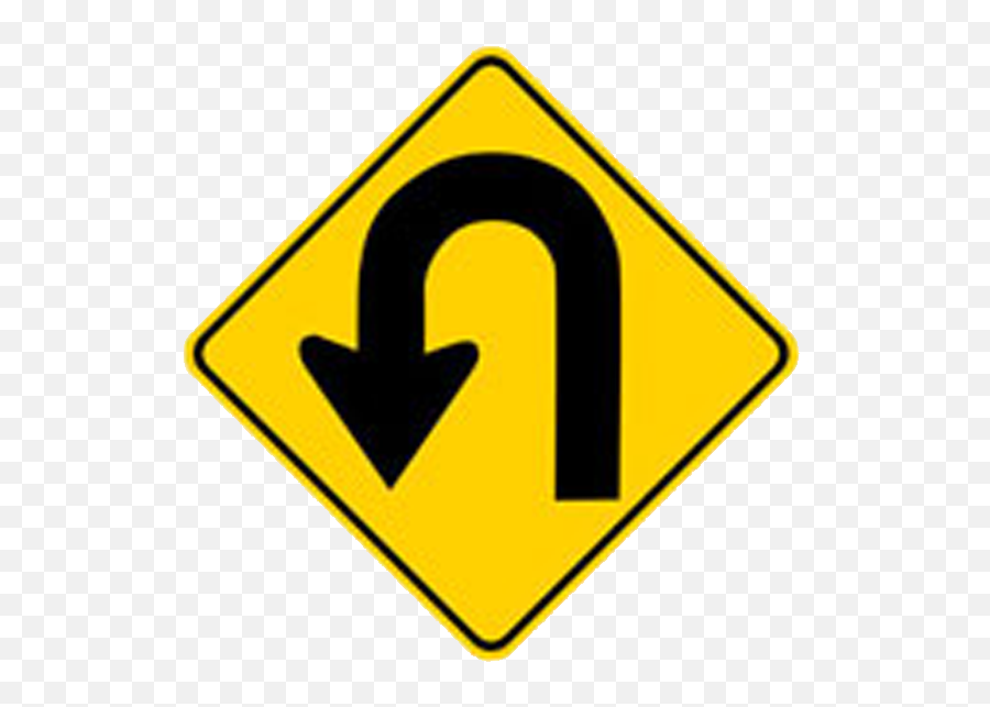 U Turn Sign Transparent Background Png - Does The Two Way Arrow Sign Mean Emoji,No Sign Transparent Background