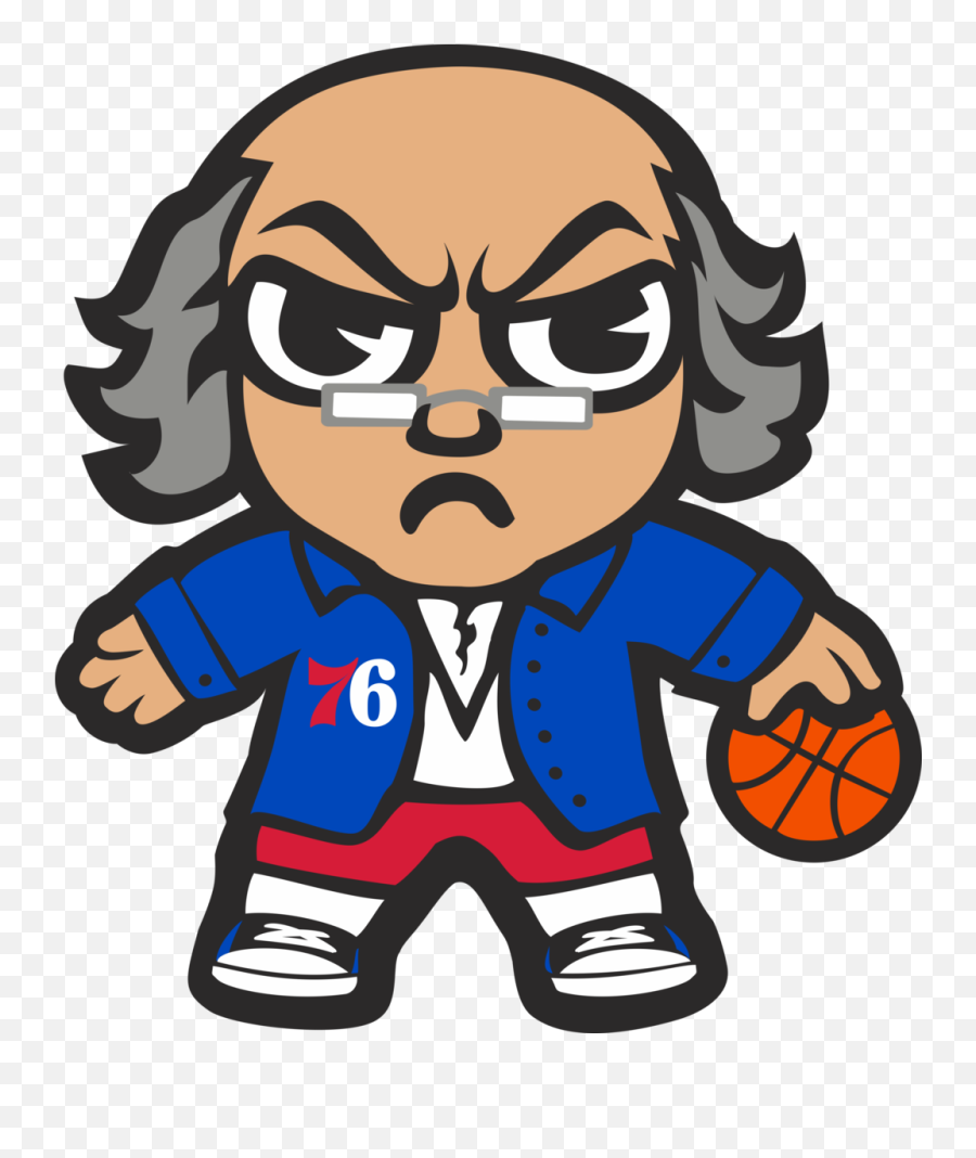 Philadelphia 76ers - Ben Franklin U2013 Tagged Tag U2013 Tokyodachi Emoji,Sixers Logo Png