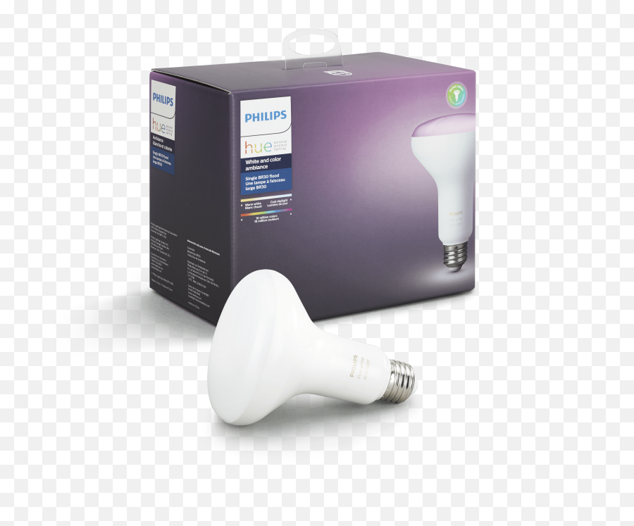 Philips Hue White And Color Br30 Smart Light Bulb 65w Led 1 - Pack Emoji,Philips Hue Logo