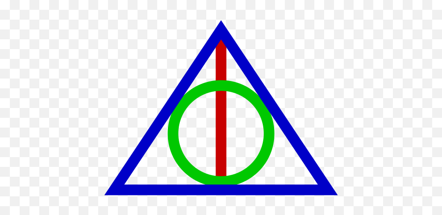 Filedeathly Hallows Sign Colouredsvg - Wikimedia Commons Emoji,Deathly Hallows Logo