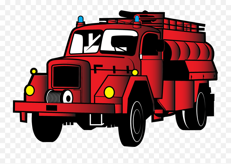 Fire Truck Clipart Free Download Transparent Png Creazilla - Commercial Vehicle Emoji,Fire Truck Clipart