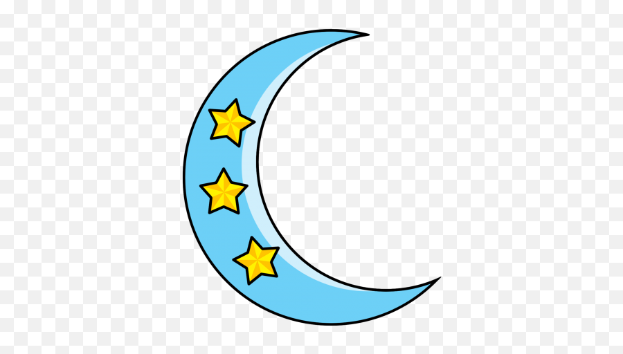 Download New Crescent Moon Clip Art - Clipart Blue Crescent Moon Emoji,Crescent Moon Clipart