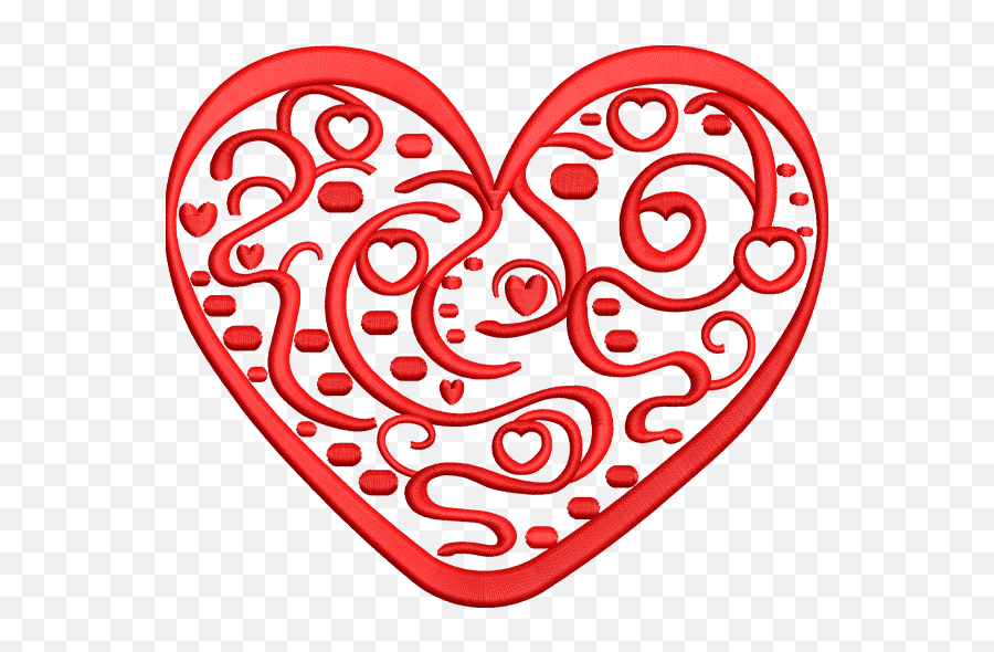 Heart Embroidery Designs For Sale - Embroidery Design Store Emoji,Heart Logo Design