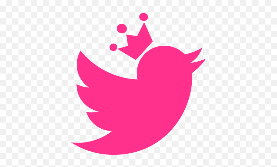 Pink Tumblr Logo - Logodix Twitter Logo With Crown Emoji,Barbie Logo