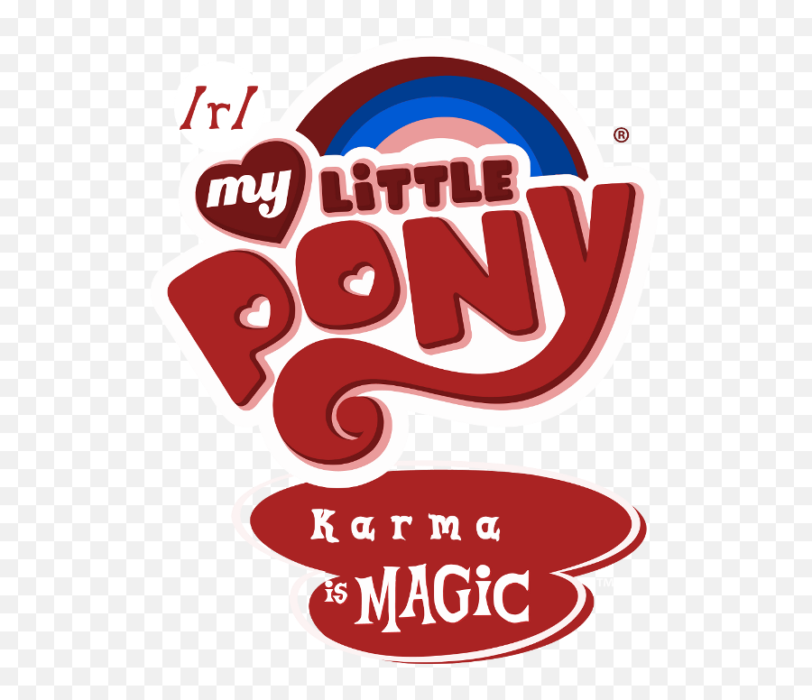207268 - Karma Logo Logo Edit My Little Pony Logo Reddit My Little Pony Friendship Is Magic Emoji,My Little Pony Logo