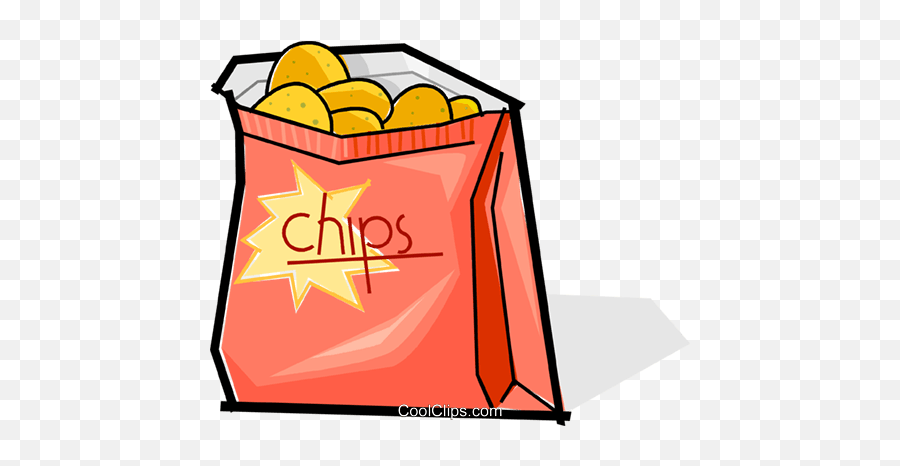 Picture - Junk Food Chip Clipart Emoji,Snacks Clipart