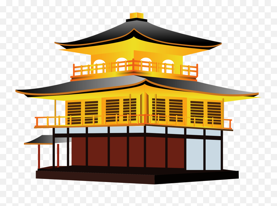 Golden Pavilion Temple Clipart - Golden Pavilion Japan Clipart Emoji,Temple Clipart