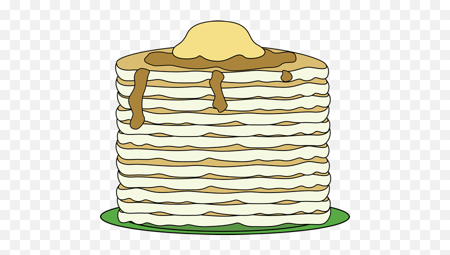Breakfast Clip Art - Pancake Border Clip Art Emoji,Breakfast Clipart