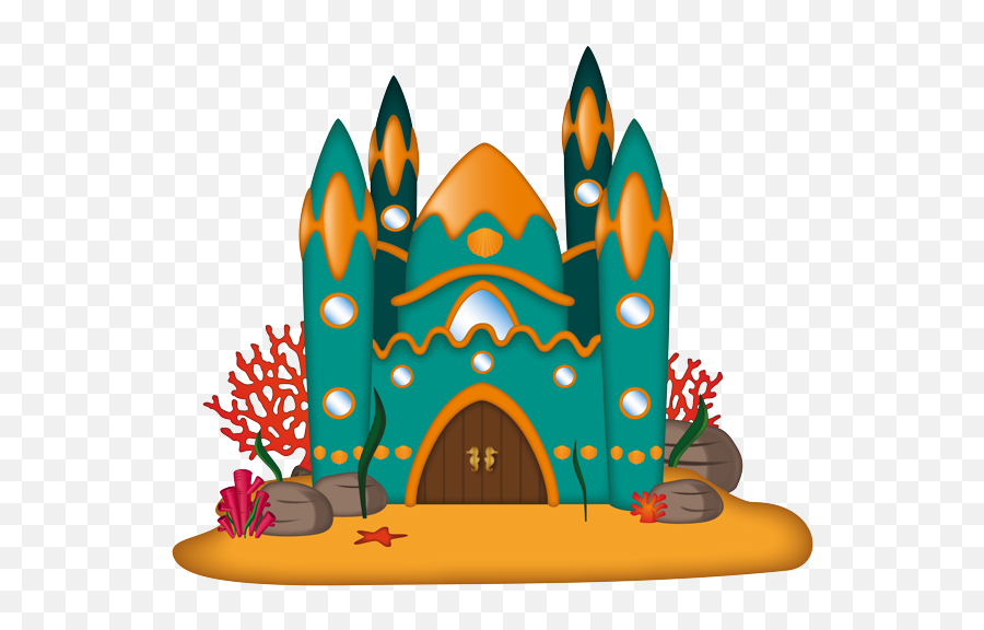 Castle Under The Sea Png Clipart - Full Size Clipart Under The Sea Caslte Emoji,Under The Sea Clipart
