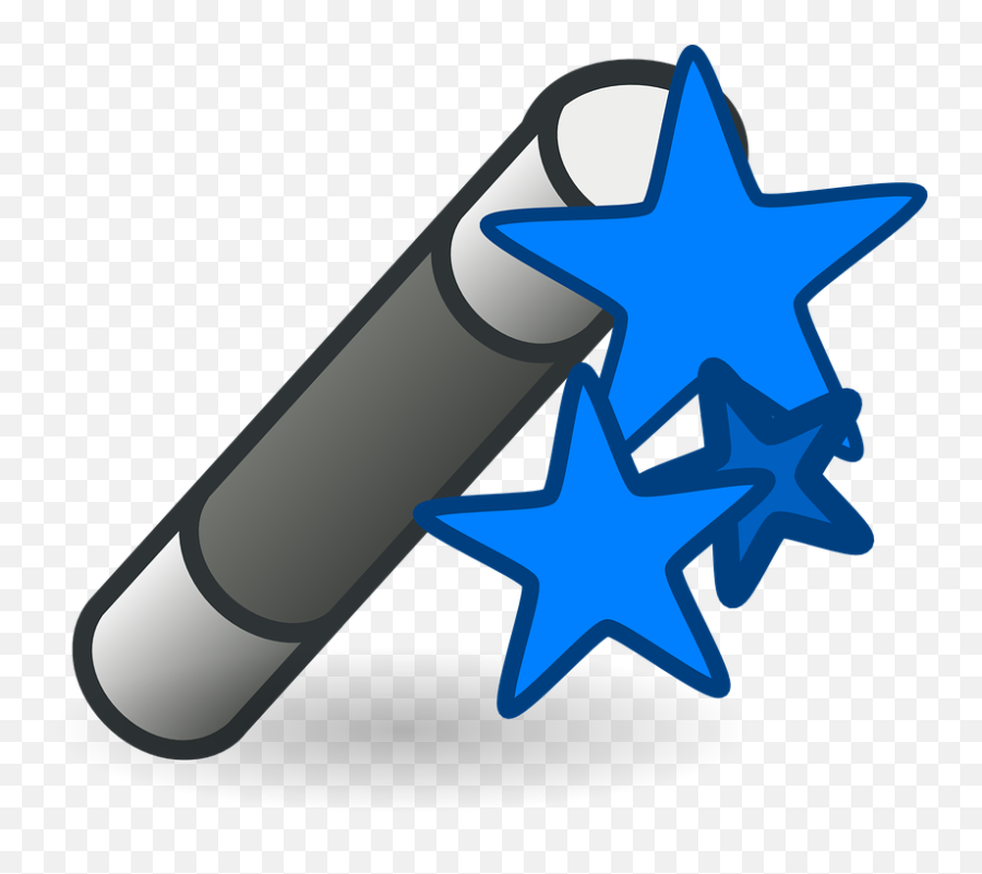 Wand Magic Trick - Free Vector Graphic On Pixabay Wand Emoji,Wand Clipart