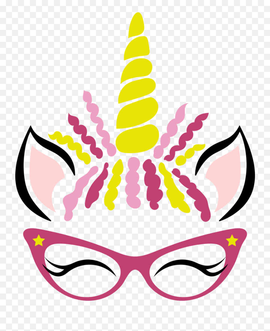 Download Customizable Unicorn Face - Unicorn Face Glasses Emoji,Unicorn Face Png