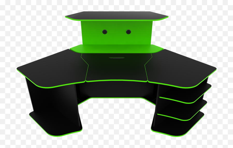 Desk Clipart Green Table Desk Green Table Transparent Free - Transparent Green Gaming Desk Emoji,Desk Clipart