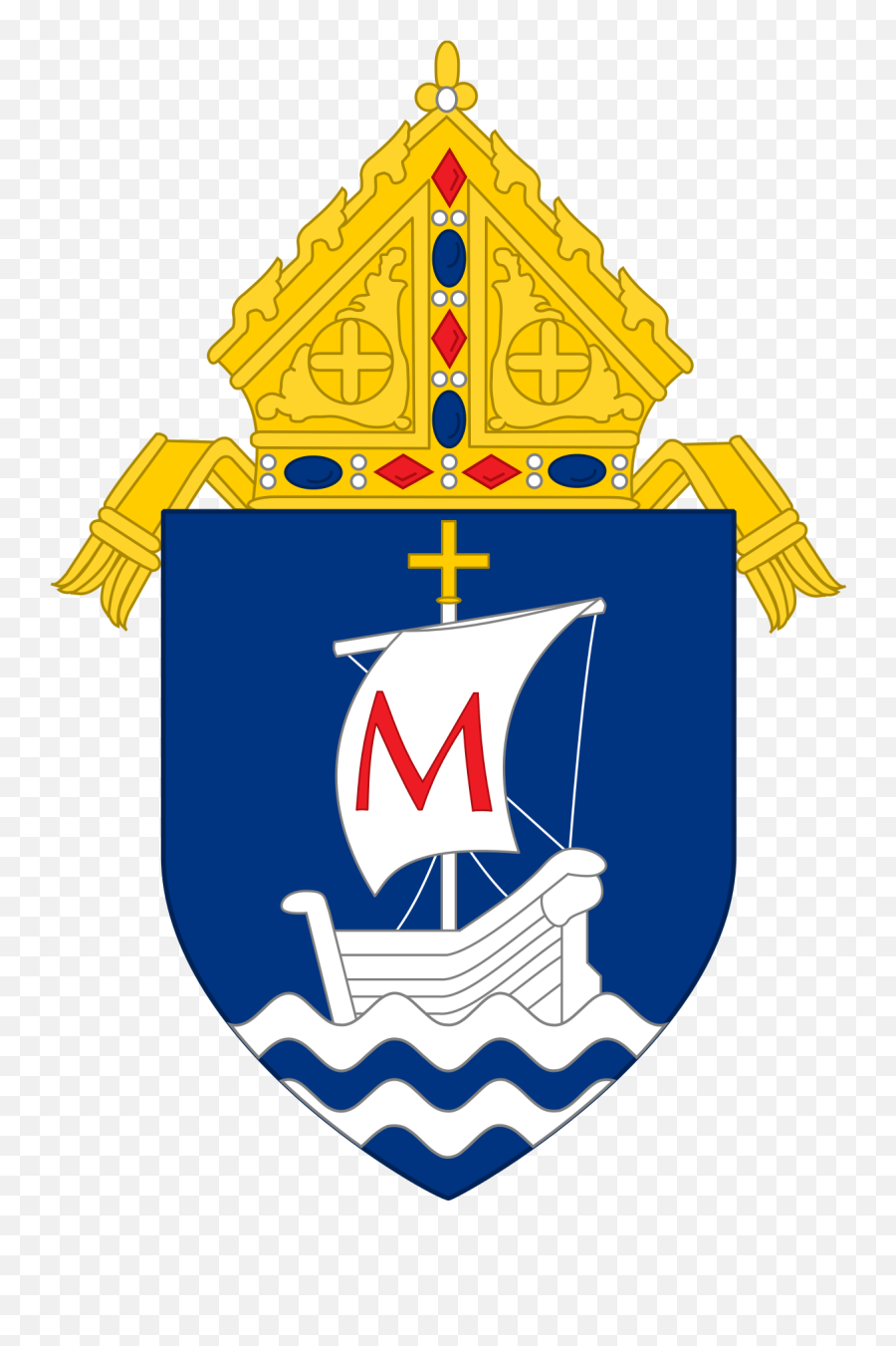 Catholic Diocese Coat Of Arms Clipart - Roman Catholic Archdiocese Of Manila Logo Emoji,Christopher Columbus Clipart
