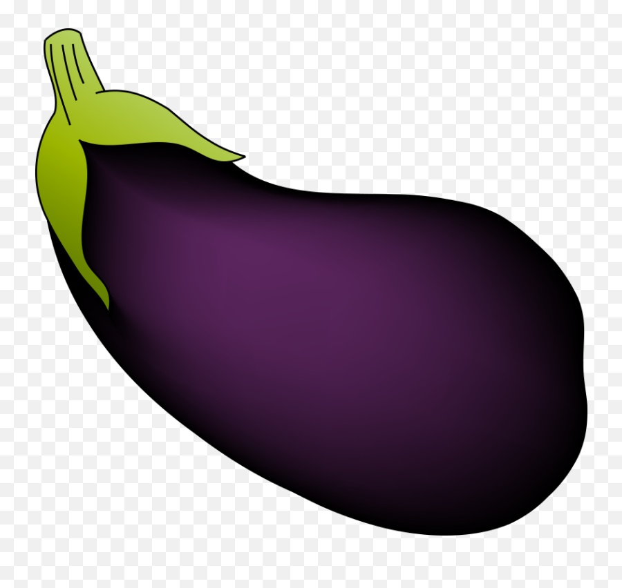 Purple - Handpainted Eggplant Png Download 1000771 Painted Eggplant Emoji,Eggplant Clipart