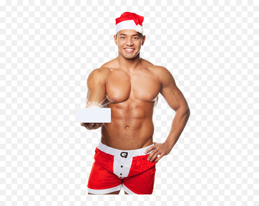 Download Slimfast Sexy Santa Sweepstakes 121313 - Sexy Sexy Man Santa Emoji,Santa Transparent