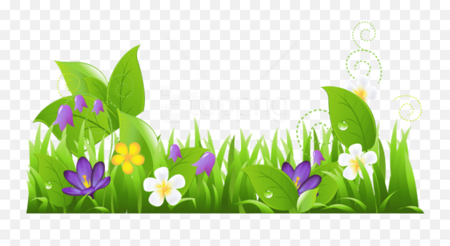 Free Png Download Grass And Flowers Png - Grass Clipart Emoji,March Clipart Free