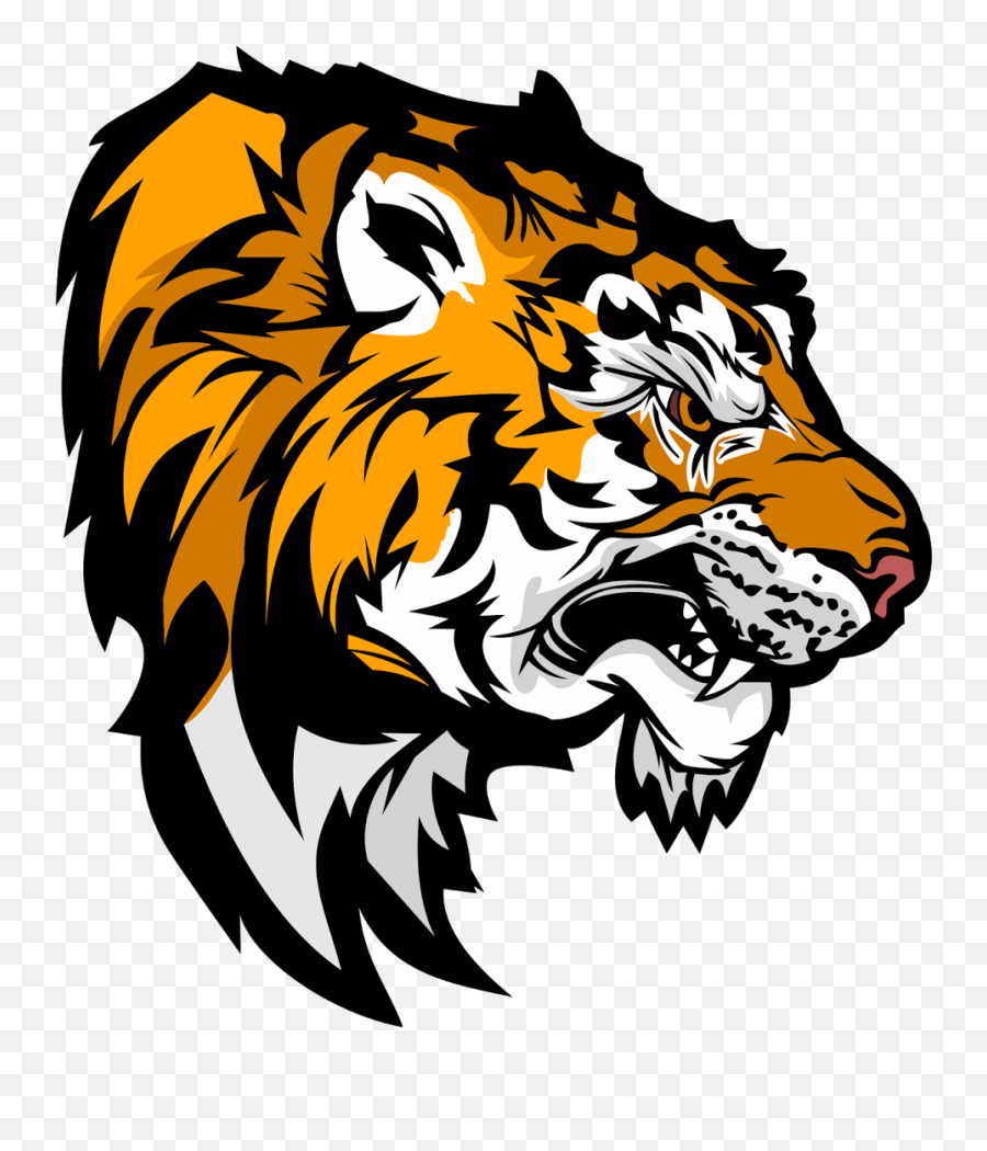 Tiger Logo Hd Png - Tiger Mascot Emoji,Tiger Logo