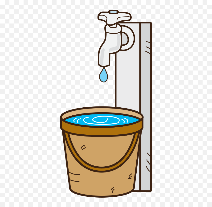 Openclipart - Bucket And Tap Water Emoji,Faucet Clipart