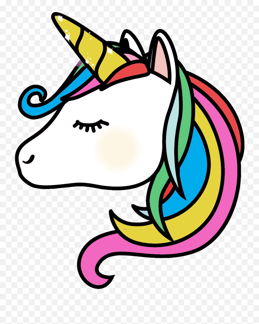 Blonde Hair Male Fictional Unicorn - Clip Art Unicorn Emoji,Unicorn Clipart