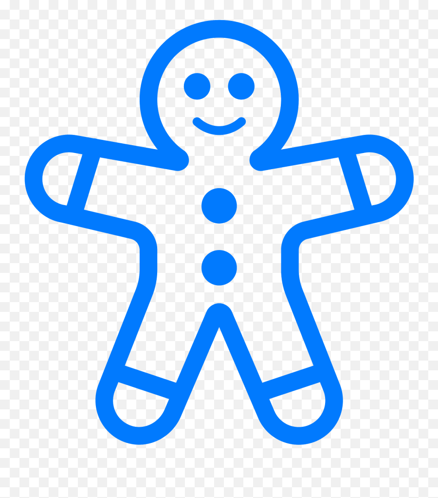 Gingerbread Man Vector Clipart Hd Png - Png Gingerbread Man Black And White Emoji,Men Clipart