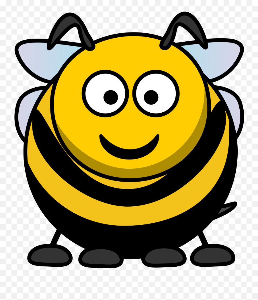 Vector Bee Clipart Clipartwiz - Bee Face Cartoon Cute Emoji,Bee Clipart