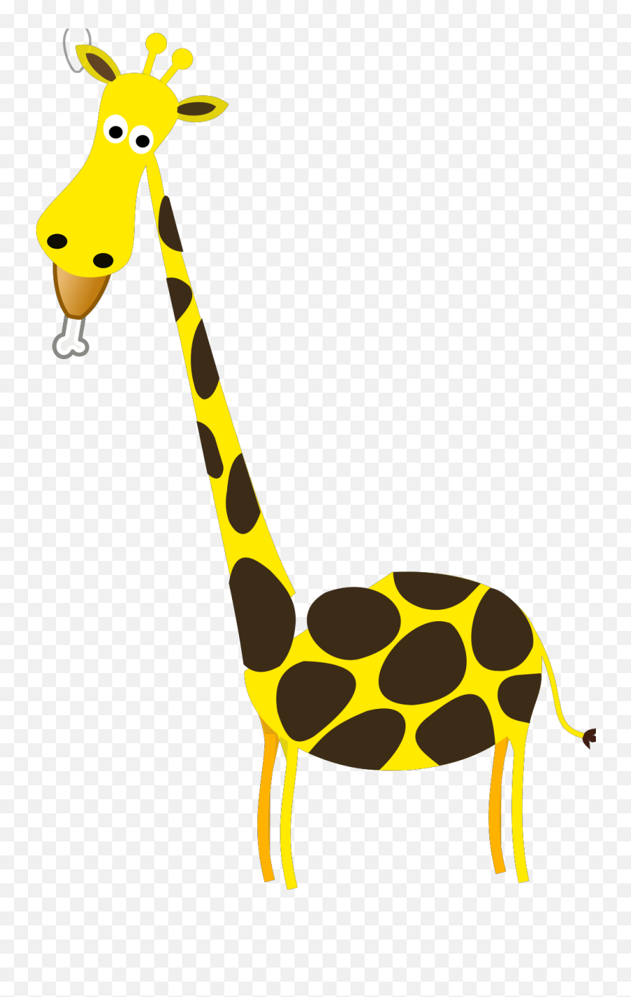 Giraffe Eating Svg Vector Giraffe Eating Clip Art - Svg Clipart Giraffe Clipart Transparent Background Emoji,Eating Clipart