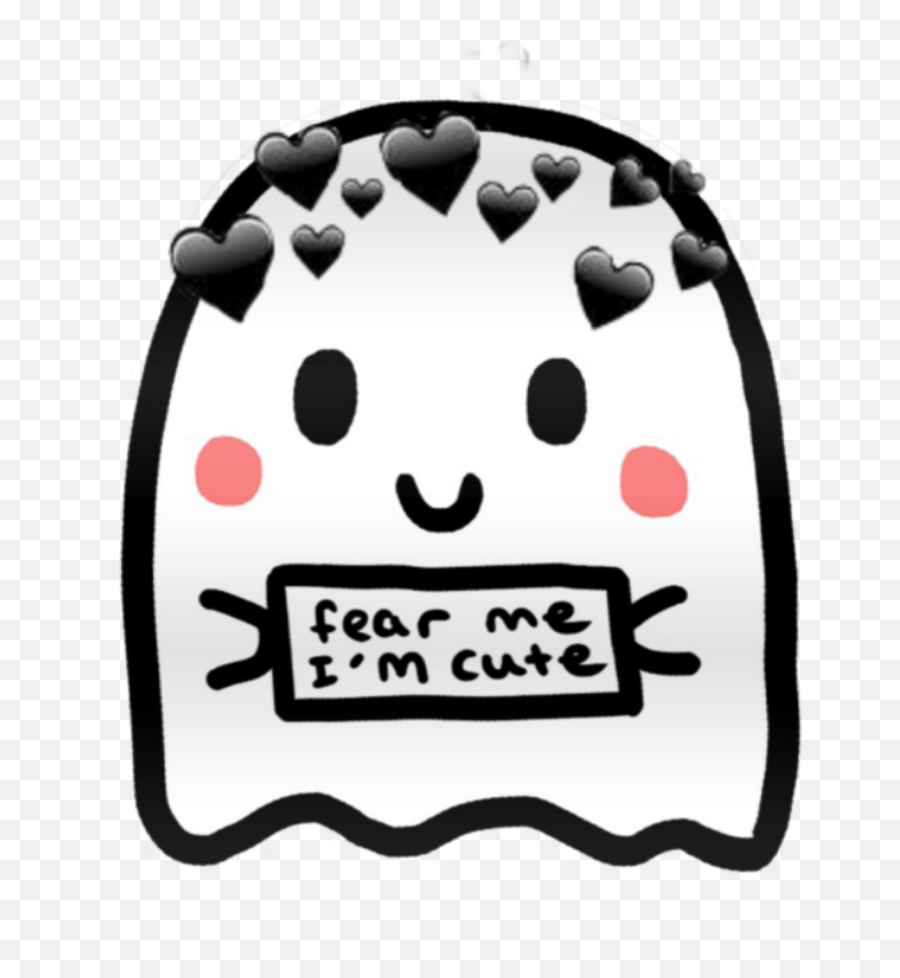Ghost Emoji Hearts October Sticker By,Ghost Emoji Transparent