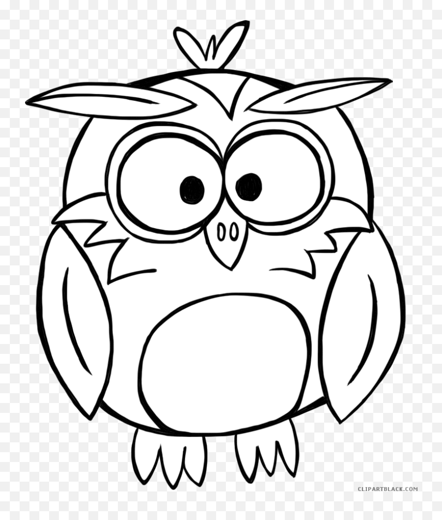 Best Owl Clipart Black And White - Fall Clip Art Black And Emoji,Great Clipart
