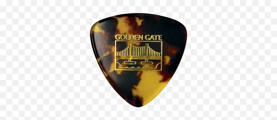 Golden Gate Mp - 10 Deluxe Flat Pick Large Triangle Xstiff Emoji,Guitar Pick Logo