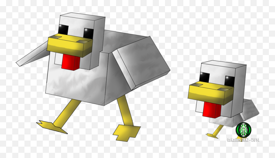 Minecraft Chicken By Thelegendaryarkaius - Chicken Minecraft Minecraft Chicken Emoji,Minecraft Transparent